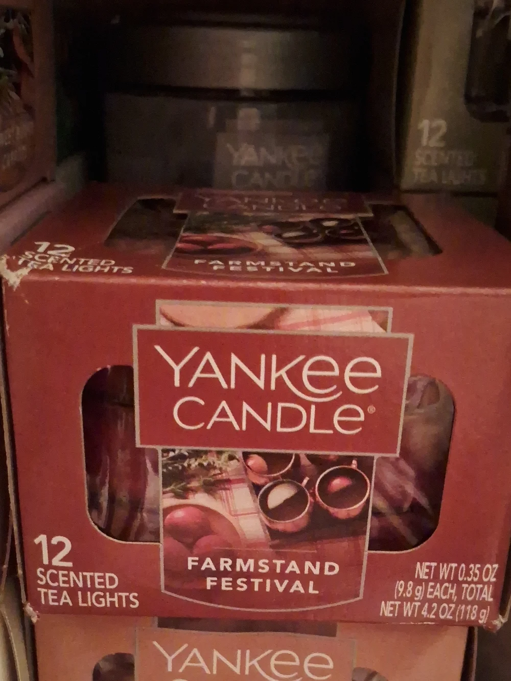 Yankee Candle Farmstand Festival Tea Lights - Red
